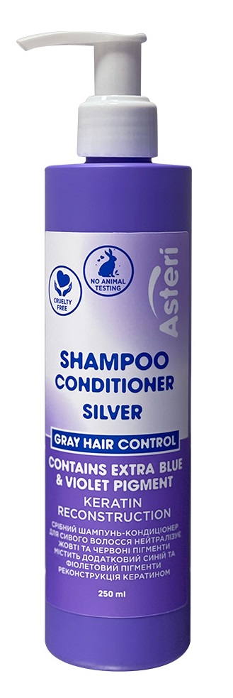 Silver Серебряный шампунь-кондиционер для седых волос с кератином