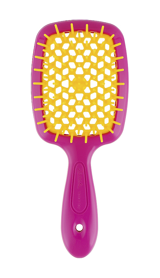 Superbrush Small Щетка для волос розовая с желтым